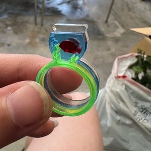 Lickety Cut Handmade Fishbowl Ring